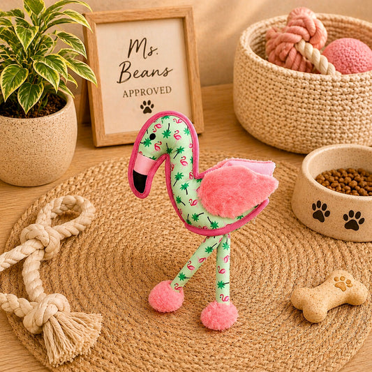 Flamingo Fling Plush | Coastal Dog Toy