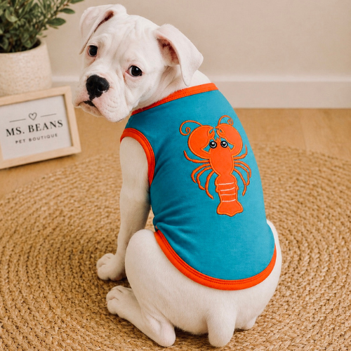 Lobster Pop Tank | Coastal Statement Dog Shirt