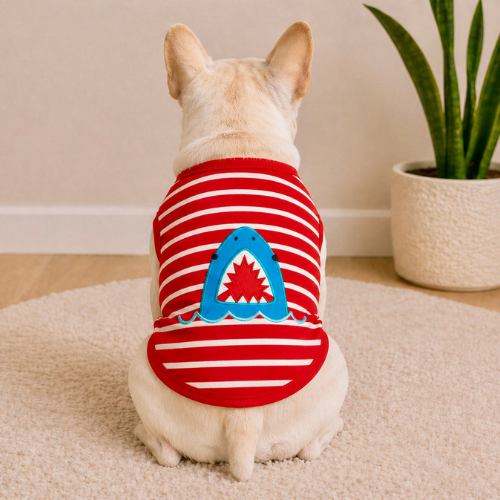 Shark Bite Tank | Coastal Play Dog Shirt